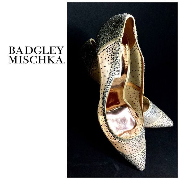 New. Badgley Mischka jeweled shoes. Size 8 1/2-9. Retails $240 - Picture 1 of 9